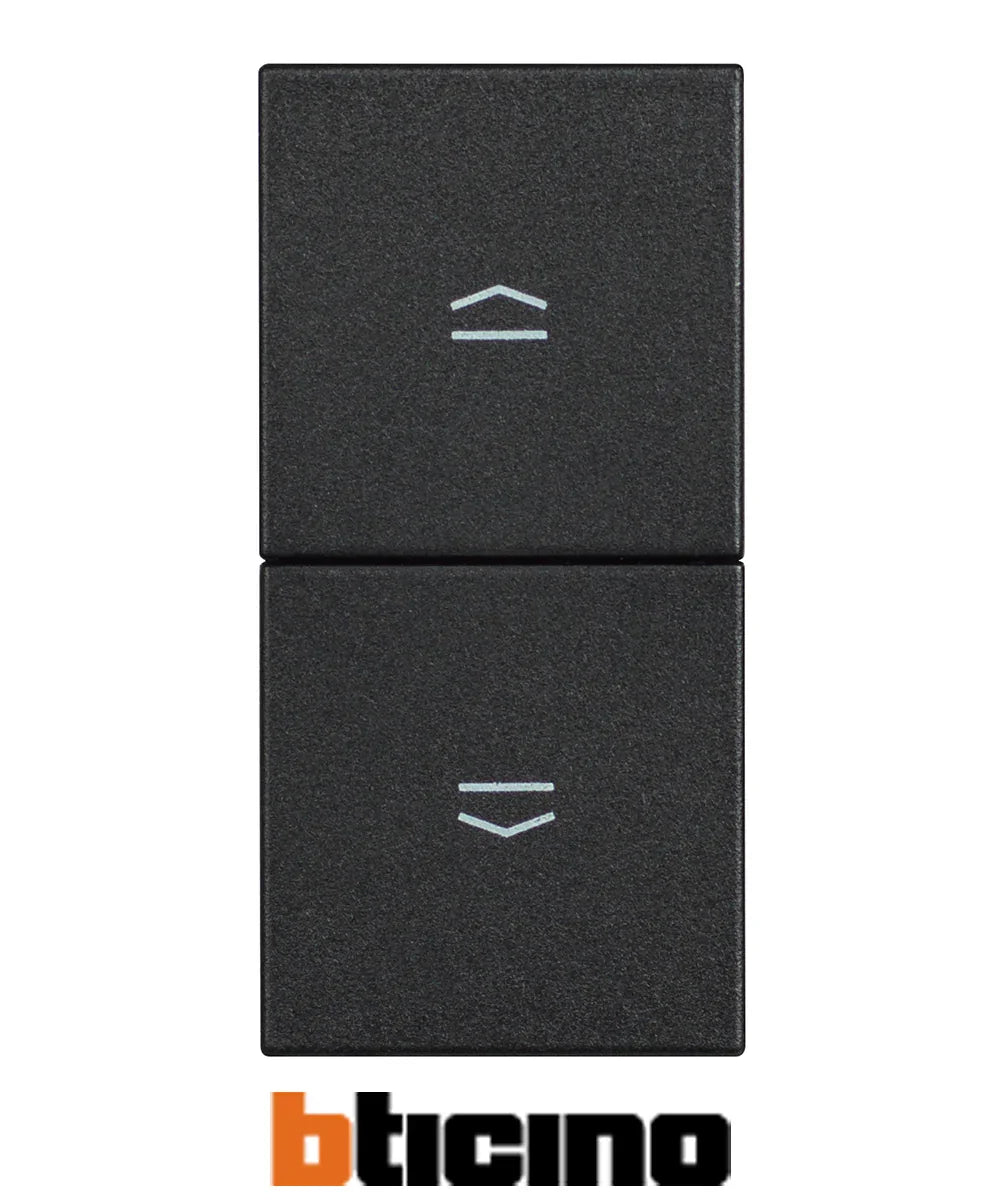 BTicino Doppio Pulsante Interbloccato Grigio 10A, 250V - Sicuro e Facile da Installare - SKU: [inserire codice SKU]
