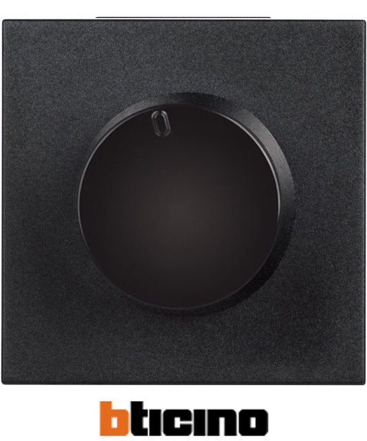 Bticino 400W dimmer switch in grey color, rated at 250 Va.c., perfect for home lighting control.