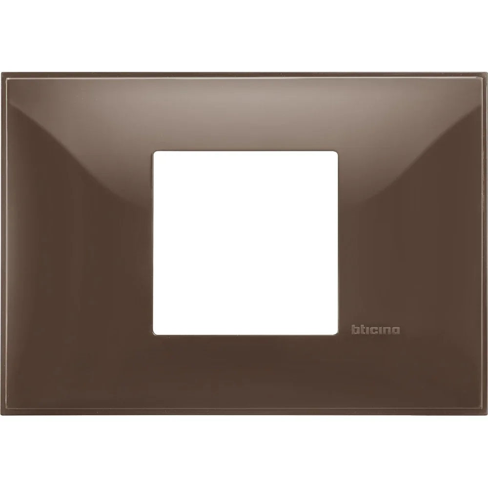 Bticino Placca 2 Moduli X 503 Moka - Design Elegante, Facile Installazione & Alta Durabilità