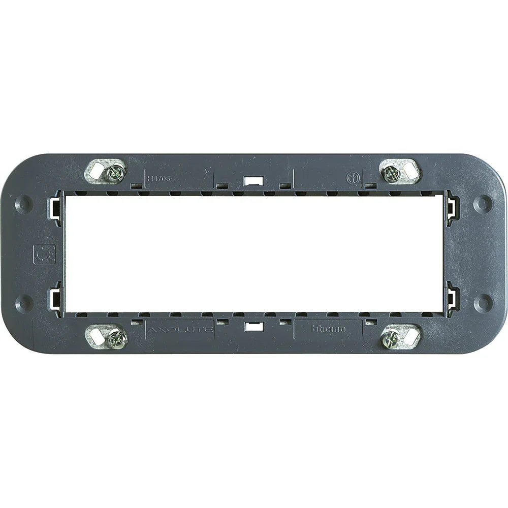 Supporto Bticino Axolute AIR 6 Moduli H4706W - Compatibile, Robusto e Design Elegante