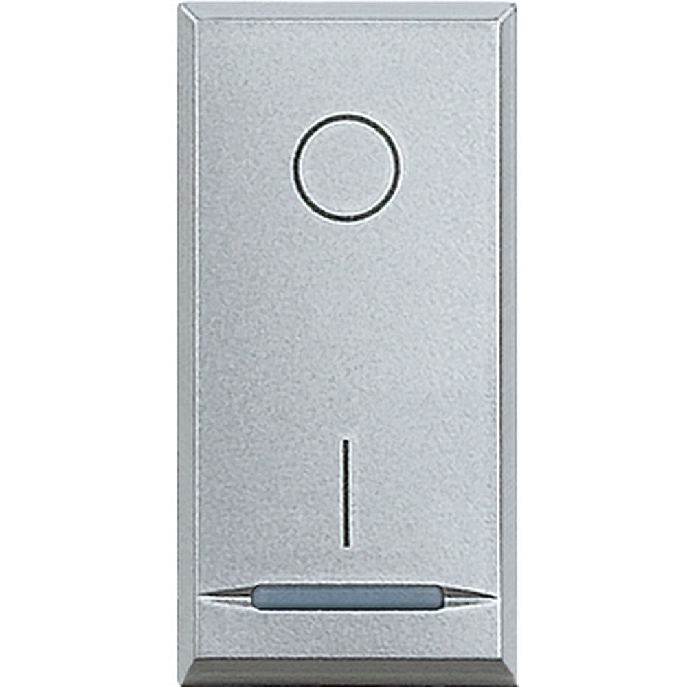 Bticino Axolute bipolare interruttore grigio tech 0/1, modello HC4002 per installazioni elettriche moderne.