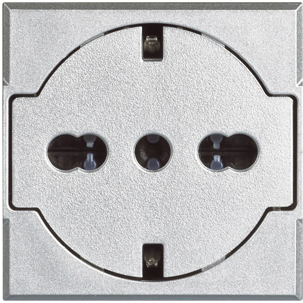 Presa Schuko Axolute Flat BTicino HC4140/16F - 10/16A, Protezione Sicura, Design Elegante