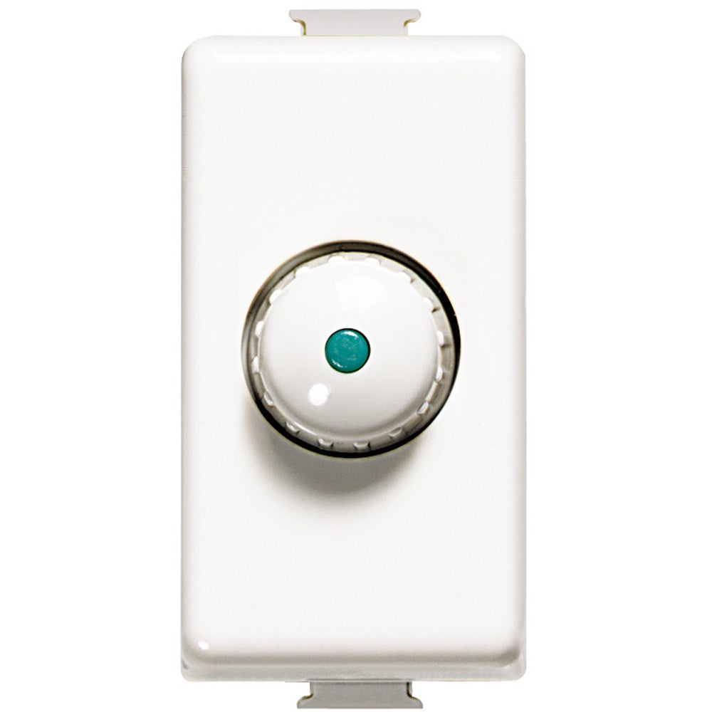 BTicino Matix dimmer deviatore 60-500W AM5702, dimmer a manopola bianca per carichi resistivi.