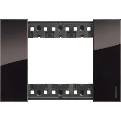 Placca Living Now 3P Notte - BTicino KA4803DG, Design Elegante, 86x125mm, Installazione Facile