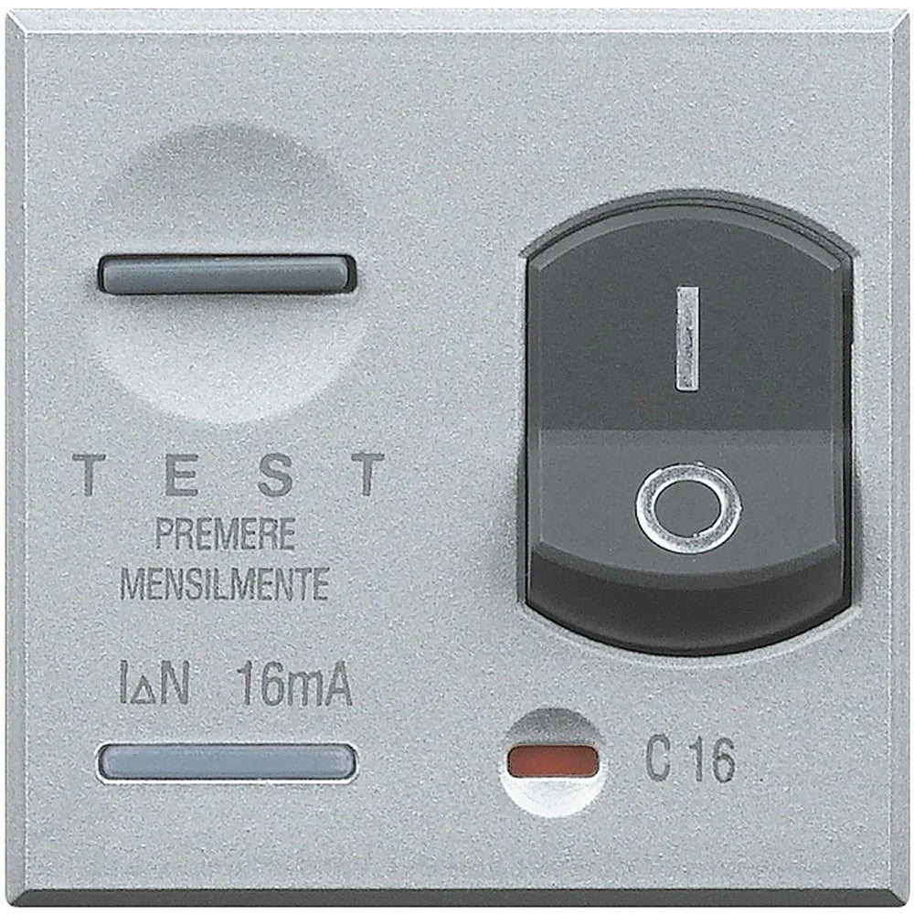Bticino Axolute HC4305/16 - Interruttore Differenziale Magnetotermico 16A, 230V, 6mA, Alto Livello Di Sicurezza