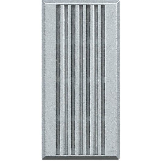 Bticino Axolute HC4351/230 bell in bronze, gray finish, features sleek vertical lines for modern aesthetics.