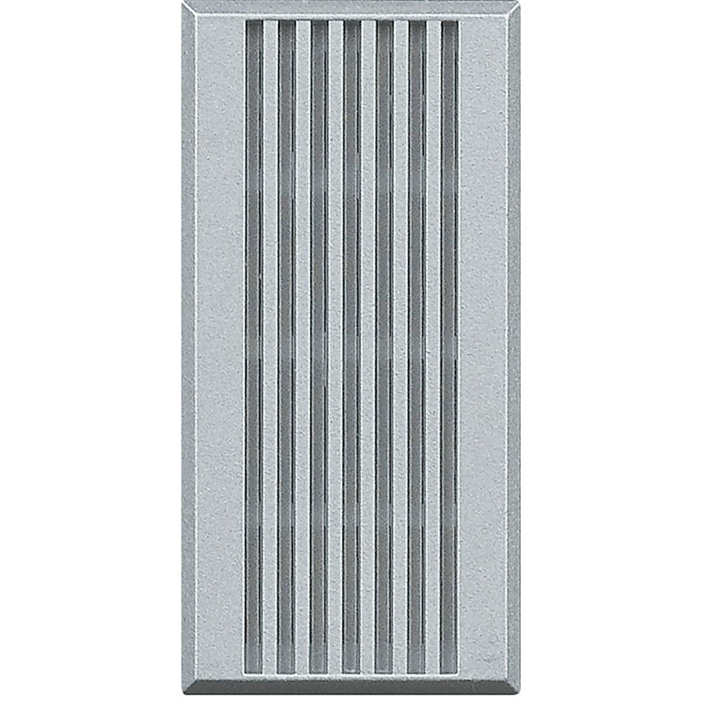 Bticino Axolute Ronzatore 230V HC4356/230 in gray with horizontal lines, part of the BTicino Axolute series.
