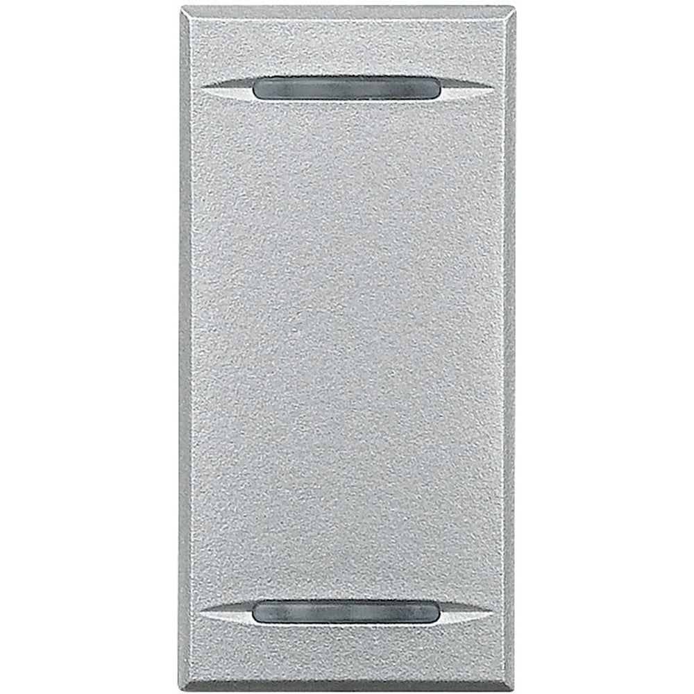 Copritasto Bticino Axolute 2 Funzioni HC4911 in silver, compatible with BTicino Axolute series, 1 module tech.
