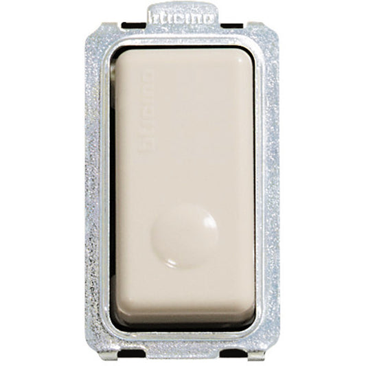 BTicino Magic 10A 5005N illuminated 1P NO button switch, sleek design for modern electrical applications.