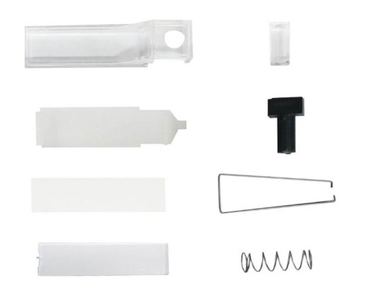 Ricambi per pulsantiera citofonica in plastica, incluso tasto e molla, modello 625, adatti per montaggio a incasso.