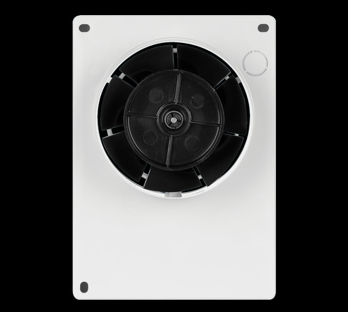 Aspiratore elicoidale da muro Vortice M 10/4" con diametro 100 mm e design moderno per ventilazione domestica.