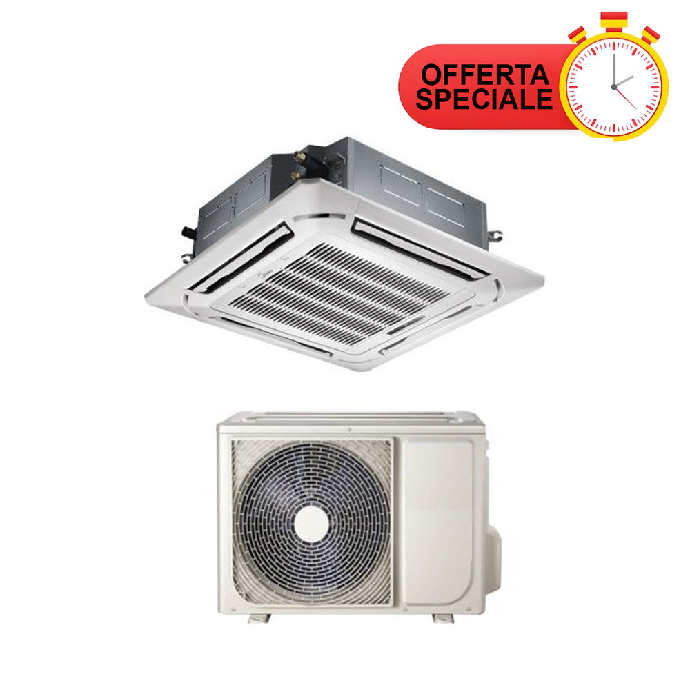 Climatizzatore a cassetta compatta da 48000 BTU con unità esterna, offerta speciale.