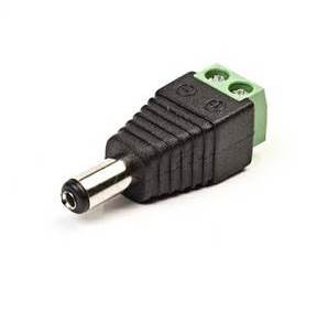 Connettore DC maschio a vite per alimentazione telecamere, confezione da 10 pezzi, per collegamenti stabili.