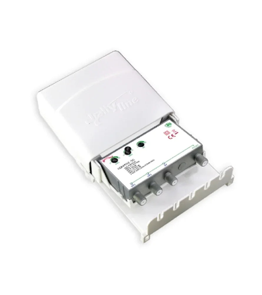 Amplificatore NSR4/VU2-5G - 4 Transistor, 3 Ingressi Regolabili, Filtro LTE, Attacco F