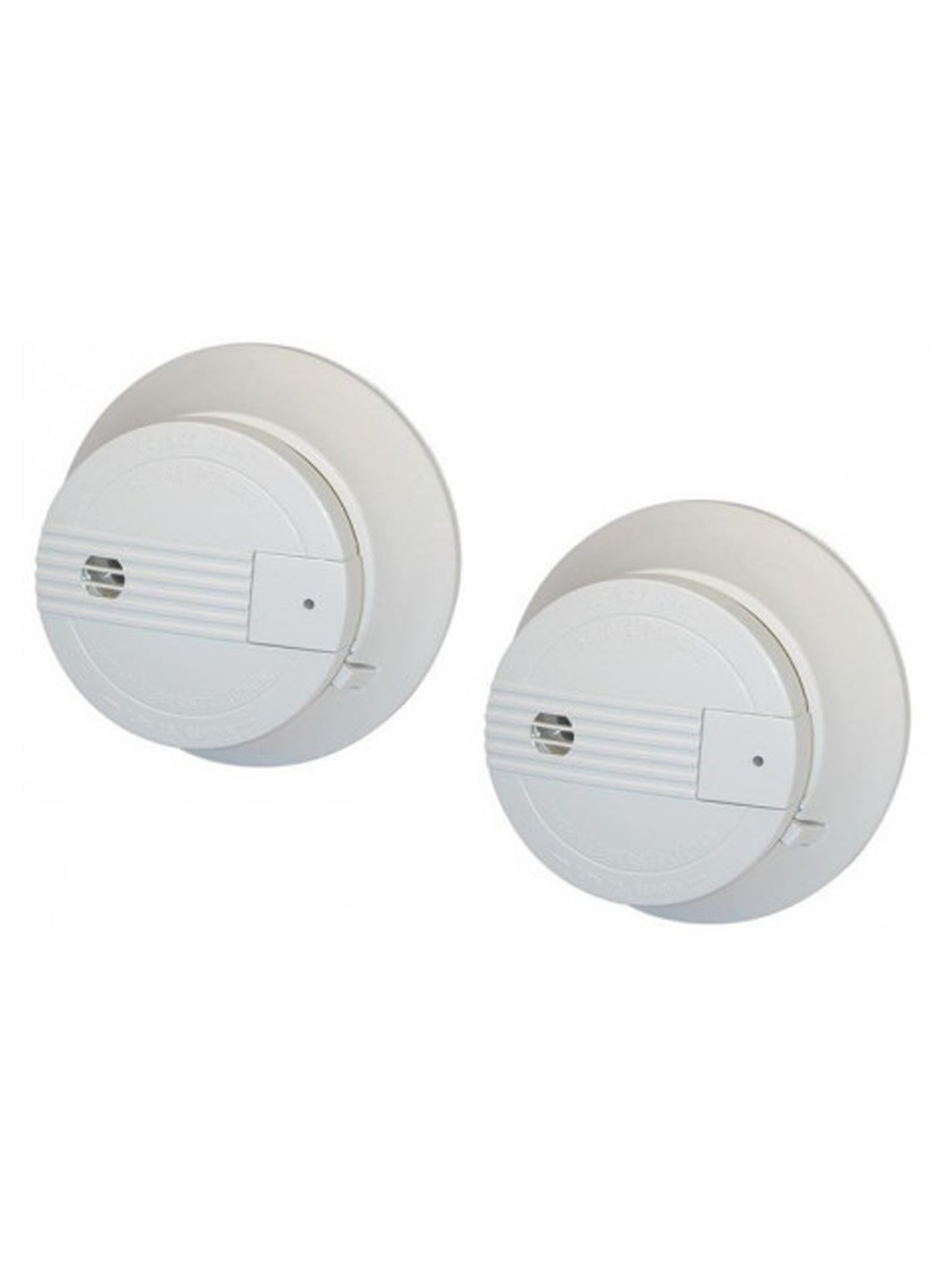 Set di 2 rivelatori di fumo elettronici senza filo 9vcc con buzzer, allarme radio HF.