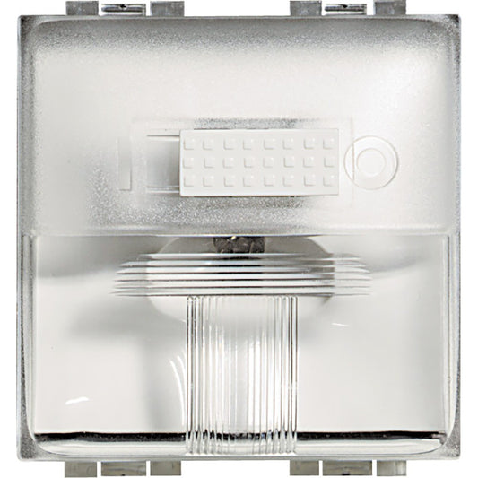 Lampada segnapasso LED bianco 230Vac Living Light con interruttore on-off e design elegante.