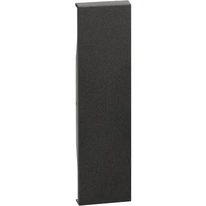 BTicino Living Now Cover Falso Polo 1 Modulo Nero KG00 - Design Elegante e Funzionale