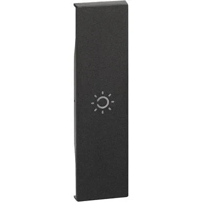 Cover Comando Luce 1 Mod. N - KG01A | Living Now BTicino, Nero Elegante e Facile da Installare