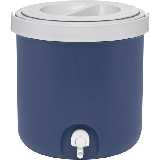 Mobicool T05 portable cooler in blue, featuring a removable lid and a spout for easy dispensing, capacity 5L.