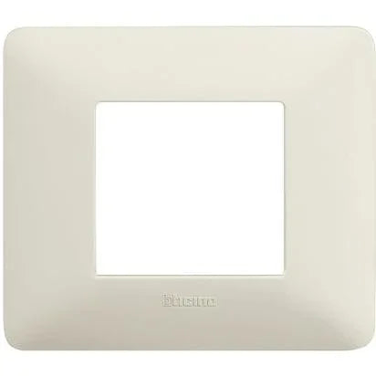 Placca BTicino Matix 2 Moduli Cenere AM4802BCN - Design Moderno, Materiali Durevoli, Facile Installazione