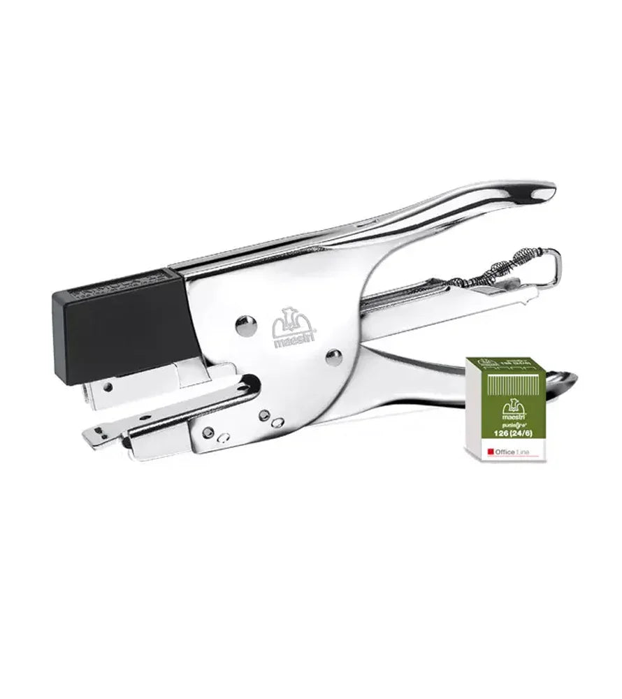 Cucitrice A Pinza Professionale Primula 12 SKU 126/128 - Acciaio, 30fg, 56mm Profondità, 400 Punti Oro