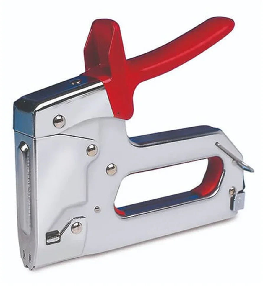 Fissatrice Fissacavi Manuale ROMEO MAESTRI M88 - SKU 0121302, Acciaio Cromato, Ergonomica, Fissaggio Cavi Ø 6,5mm