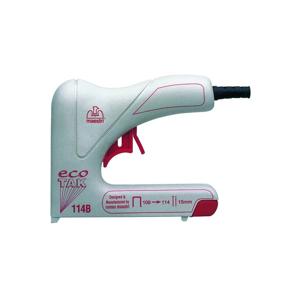 Fissatrice Elettrica Romeo Maestri ECOTAK 114/B, Leggera 0,83Kg, Elettronica Hi-Tech, Grilletto Sicurezza