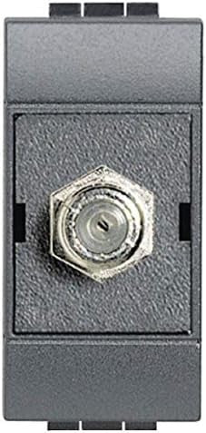 L4269F coassial TV connector female type Bticino, ideal for cable connections and installation.