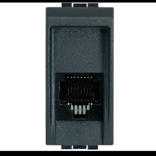 Bticino L4262 RJ45 Connector AMP UTP CAT3 for interior use, designed for reliable network connections.