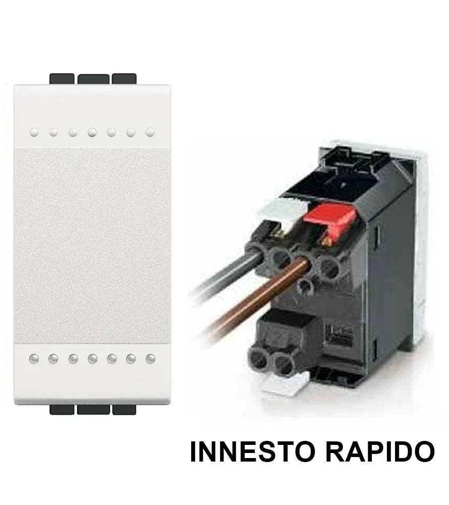Interruttore Unipolare BTicino Livinglight N4001A - Design Elegante, 250Vac, 16A, Facile Installazione