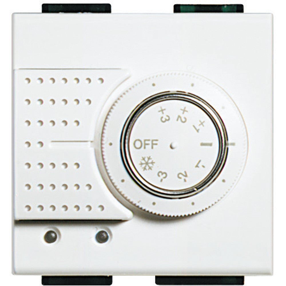 BTICINO MY HOME SCS temperature control sensor with adjustable dial for heating and cooling systems.