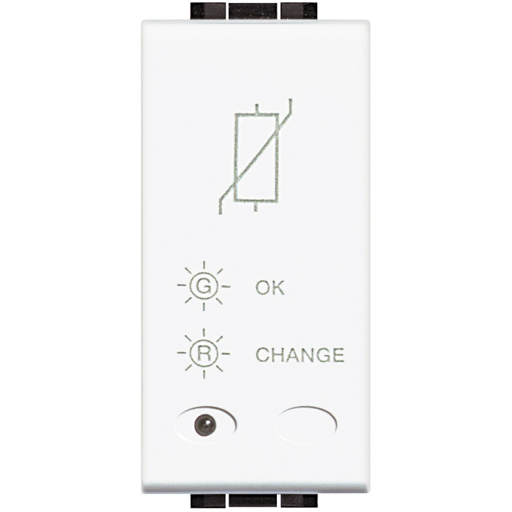 Bticino Living light limitatore di sovratensione 230Vac, bianco, controllo luminosità e stati, moduli 1, Serie Livinglight.