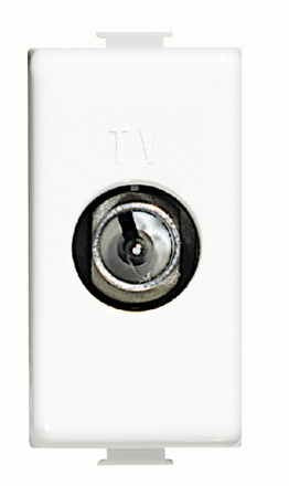 Bticino Matix AM5173PT white TV socket terminal for easy channel installation.