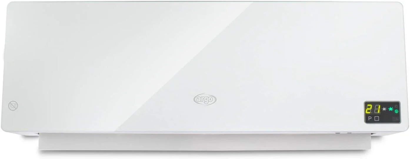 Termoventilatore Ceramico Argo Chic White 191070198 - 1200W-2000W, Silenzioso, Versatile e Ideale per Bagno