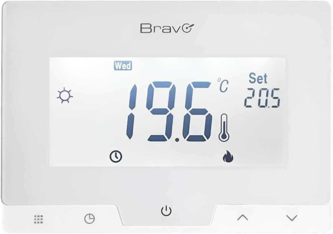 Bravo Cronotermostato Digitale Glam Programmazzione Automatica o Manuale