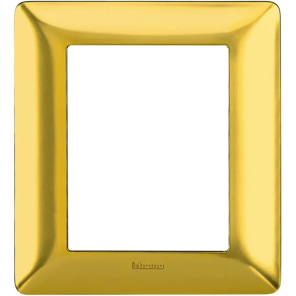 Placca BTicino Matix 3+3 Moduli Oro Satinato AM4826GOS - Elegante e Resistente, Facile Installazione