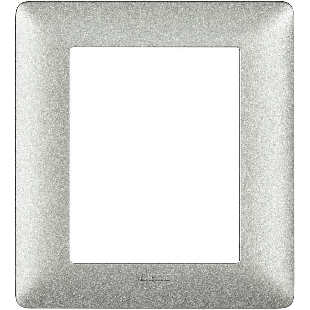 Placca Bticino Matix 3+3 Moduli Bianco Calce AM4826TBC - Elegante e Resistente, Facile Installazione