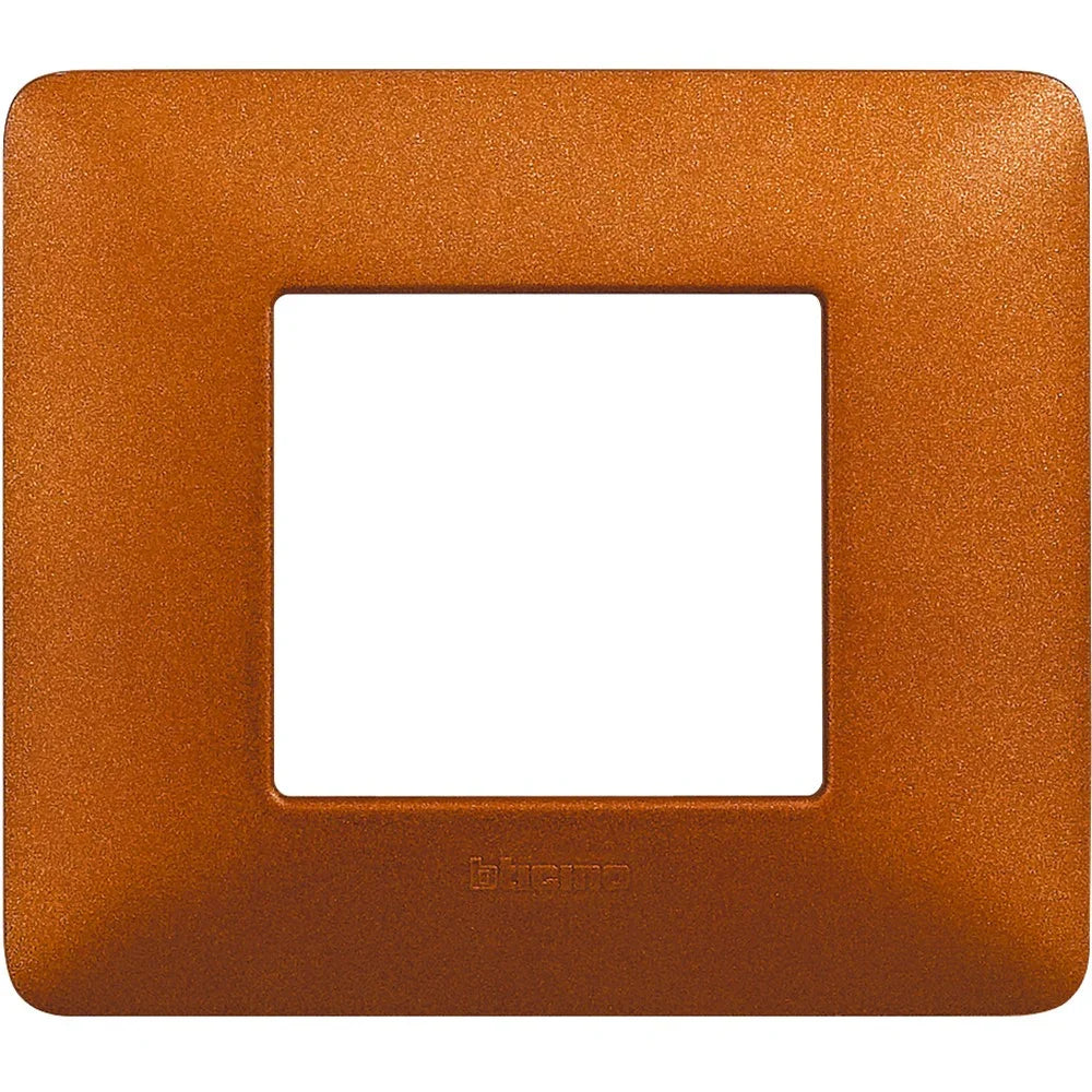 Placca 2 Moduli Bticino Matix Rosso Terra - AM4802TRT