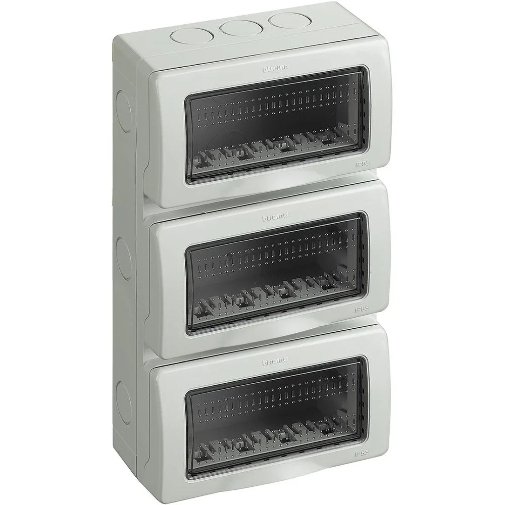 Custodia IP55 12 Moduli BTicino Màtix 4+4+4 - Protezione Impermeabile e Antipolvere 25512V