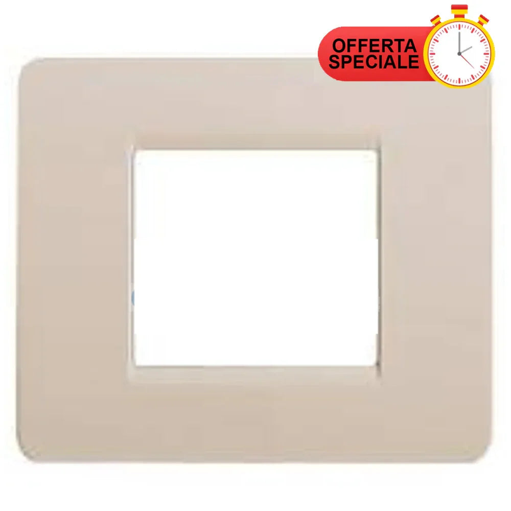 BTicino Matix Placca Doppia Corda AM4802CD - Design Elegante e Resistente, Facile Installazione