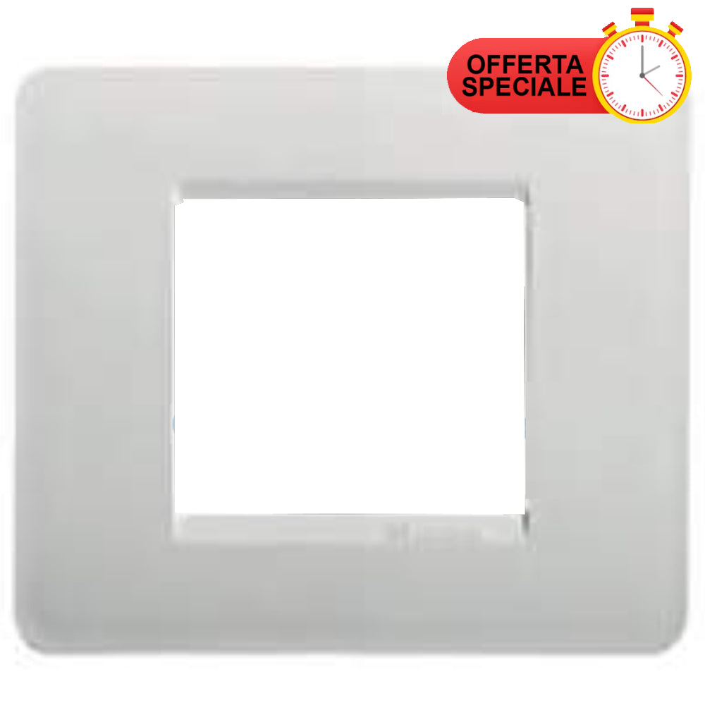 BTicino Matix Placca 2 Posti Cenere AM4802CN switch plate, special offer, modern design for home interiors.