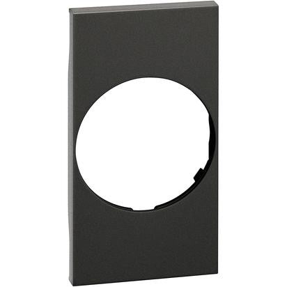 Living Now torcia cover, black, 2-module design, compatible with K4380 and German standard sockets.