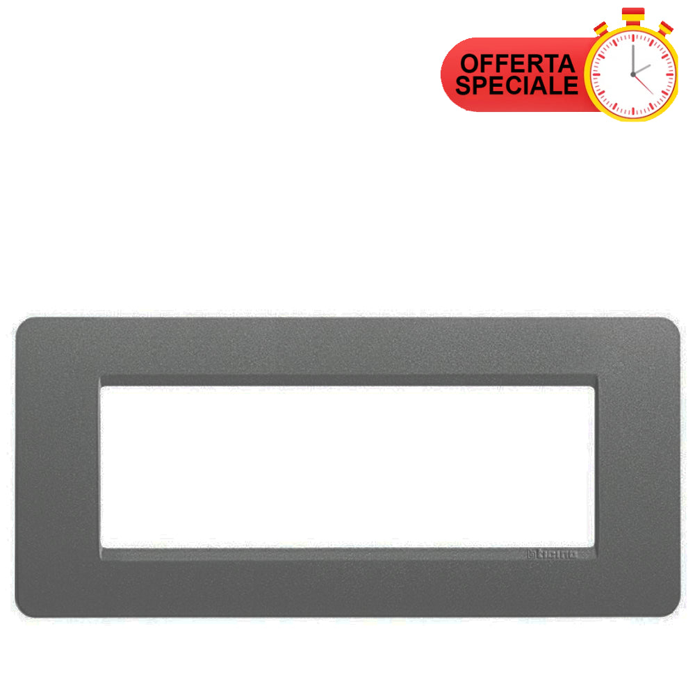 BTicino Matix Placca 6 posti grigio pietra AM4806LSP, design elegante, offerta speciale.
