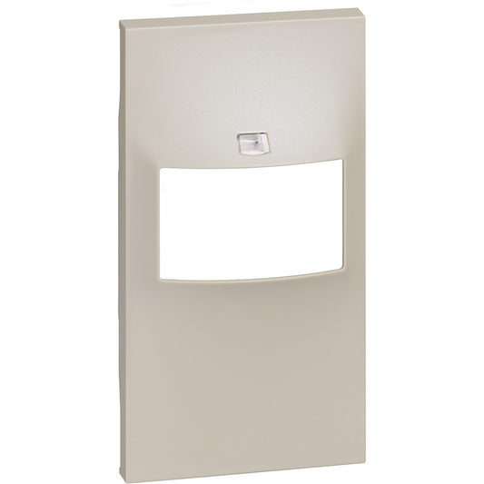 Living Now IR switch cover without selector, beige, compatible with BTicino K4430 and K4432, sleek design.