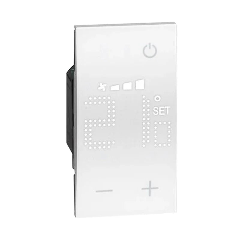Termostato BTicino Living Now KW4691 Bianco – Controllo Clima Intelligente, Display Retroilluminato
