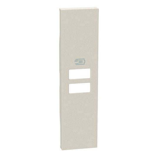Cover per caricatore USB Bticino Living Now in colore Sabbia, compatibile con vari caricatori USB.