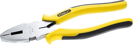 Stanley Pinza Universale Bi-Mat 180mm with yellow and black ergonomic handles for comfortable grip and durability.
