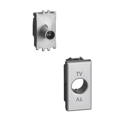 Presa TV e SAT BTicino Axolute Passante 14dB con Connettore Maschio H4202P14 - Qualità Segnale Ottimale