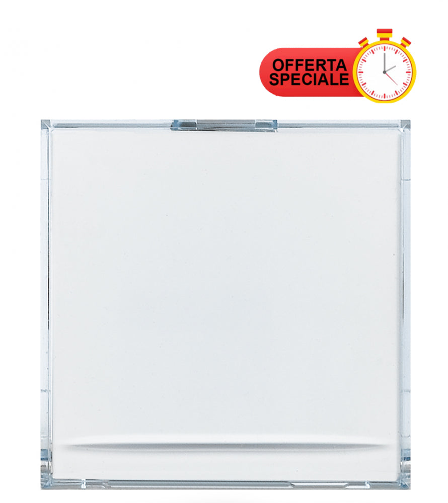 Bticino Axolute Pulsante Portanome H4040, pulsante campanello con spazio per nome, 250Vac, tipo contatto 1.