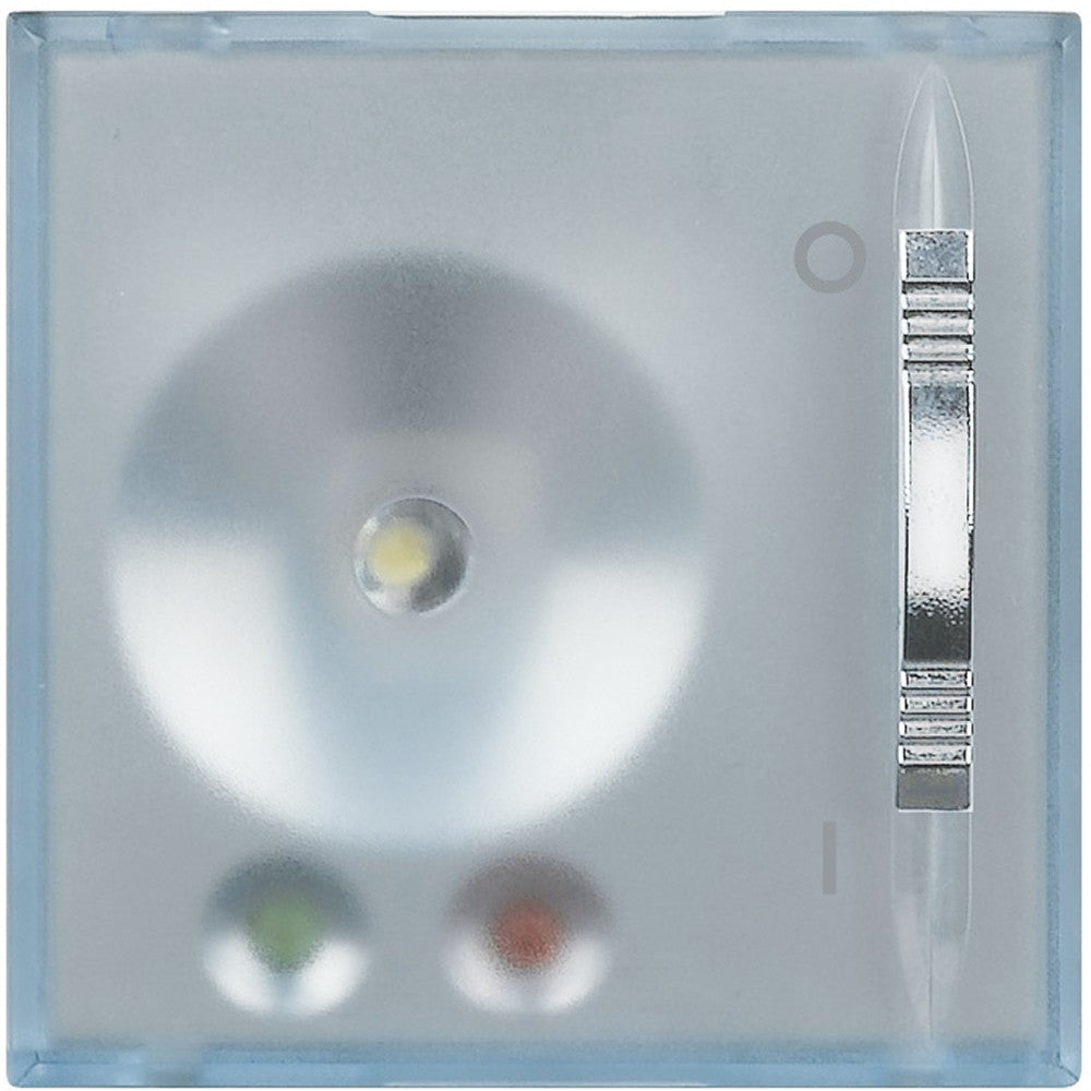 Bticino Axolute Ricaricabile: torcia autonoma con base di ricarica e LED bianco. Automatica e intercambiabile.